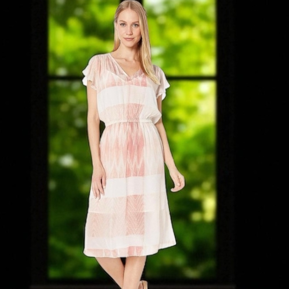 FRYE Shibori Boho Watercolor dress NWT